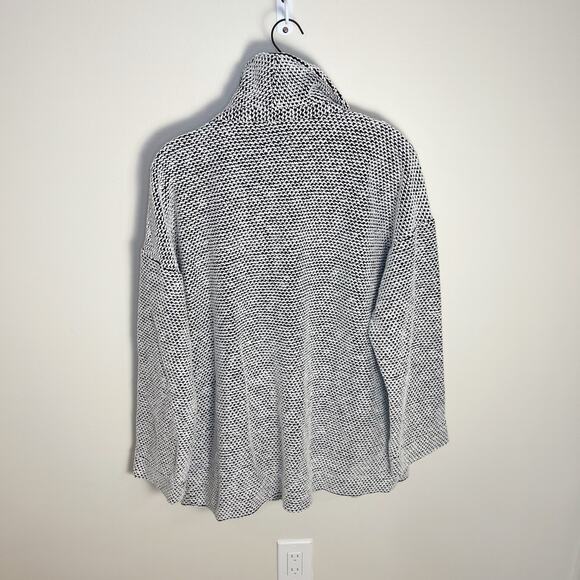 Marine Layer Birdseye Knit Blazer Cardigan Size X-Large New Black White Neutral - Picture 3 of 10